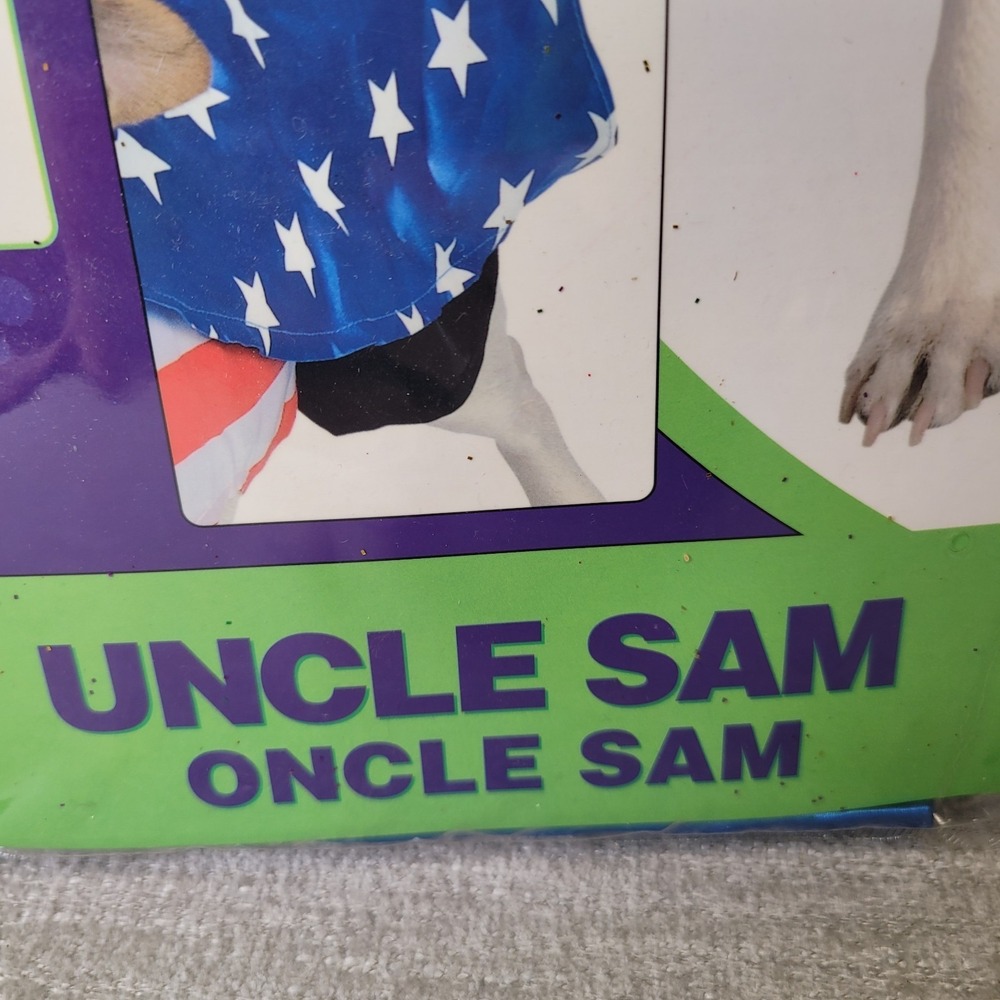 Pet Costumes by Rubies Uncle Sam Size Large Dog 4th of July Flag America NEW - Picture 5 of 8